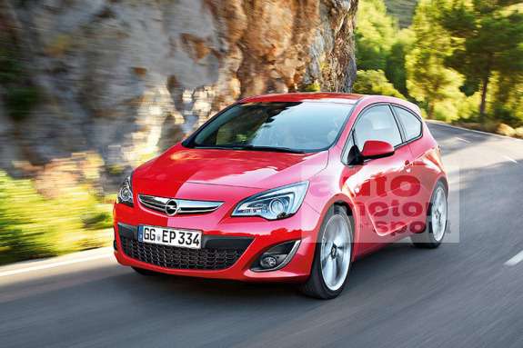 Next Opel Corsa rendering by Auto Motor und Sport side-front view