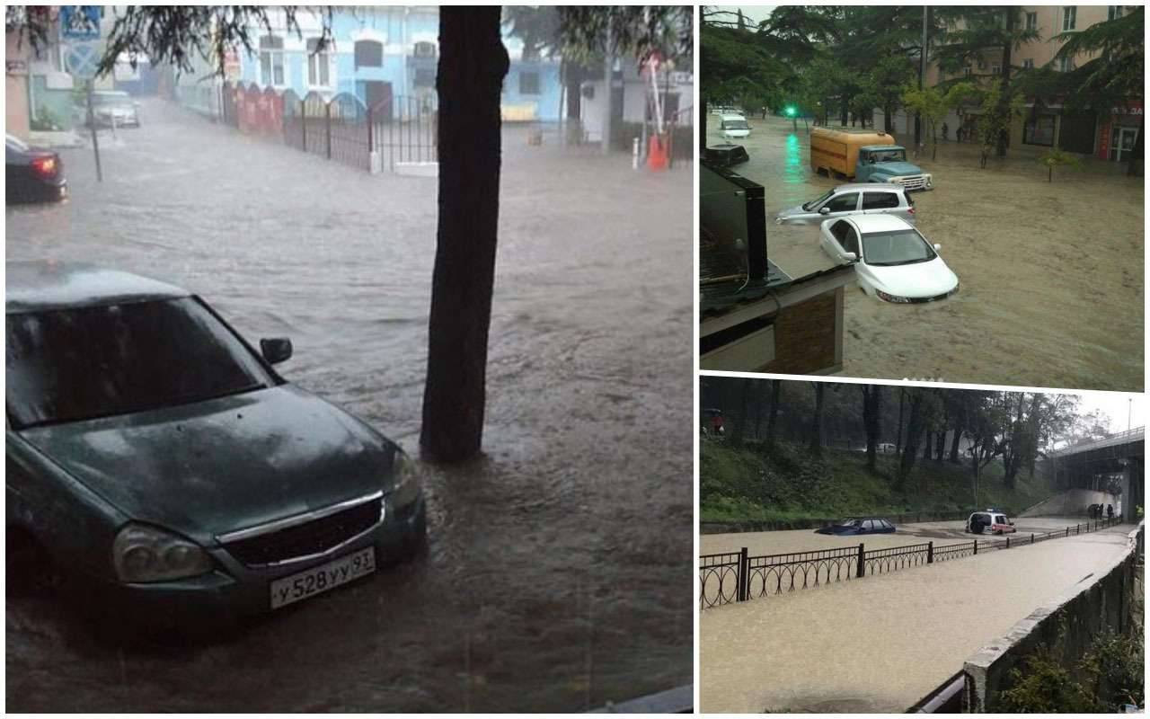 Стихия на Кубани: потоки воды сносят дороги, мосты и автомобили — фото 917349