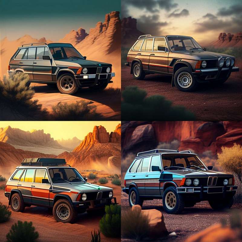 What would 1980s BMW crossovers look like?  Neural network version