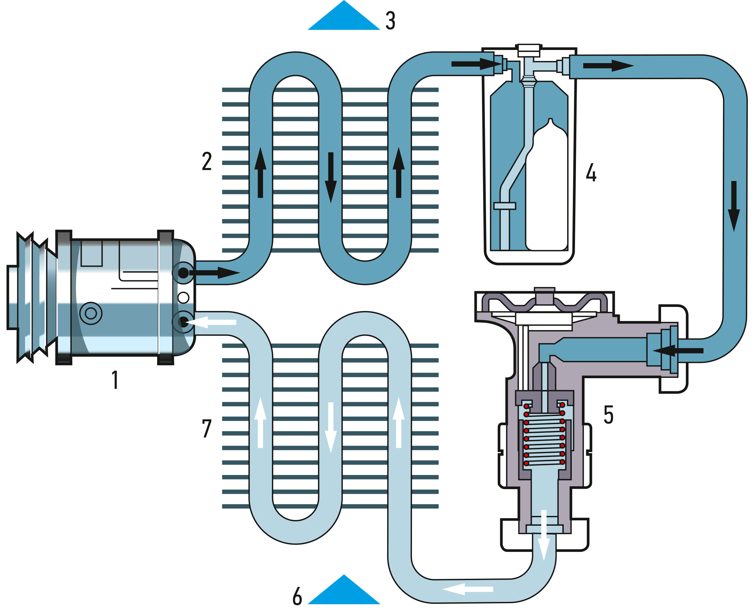 Схема системы кондиционирования воздуха