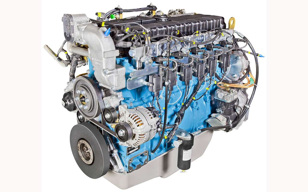 Это газовый мотор ЯМЗ-536 мощностью 285 л. с. с моментом 1130 Н·м