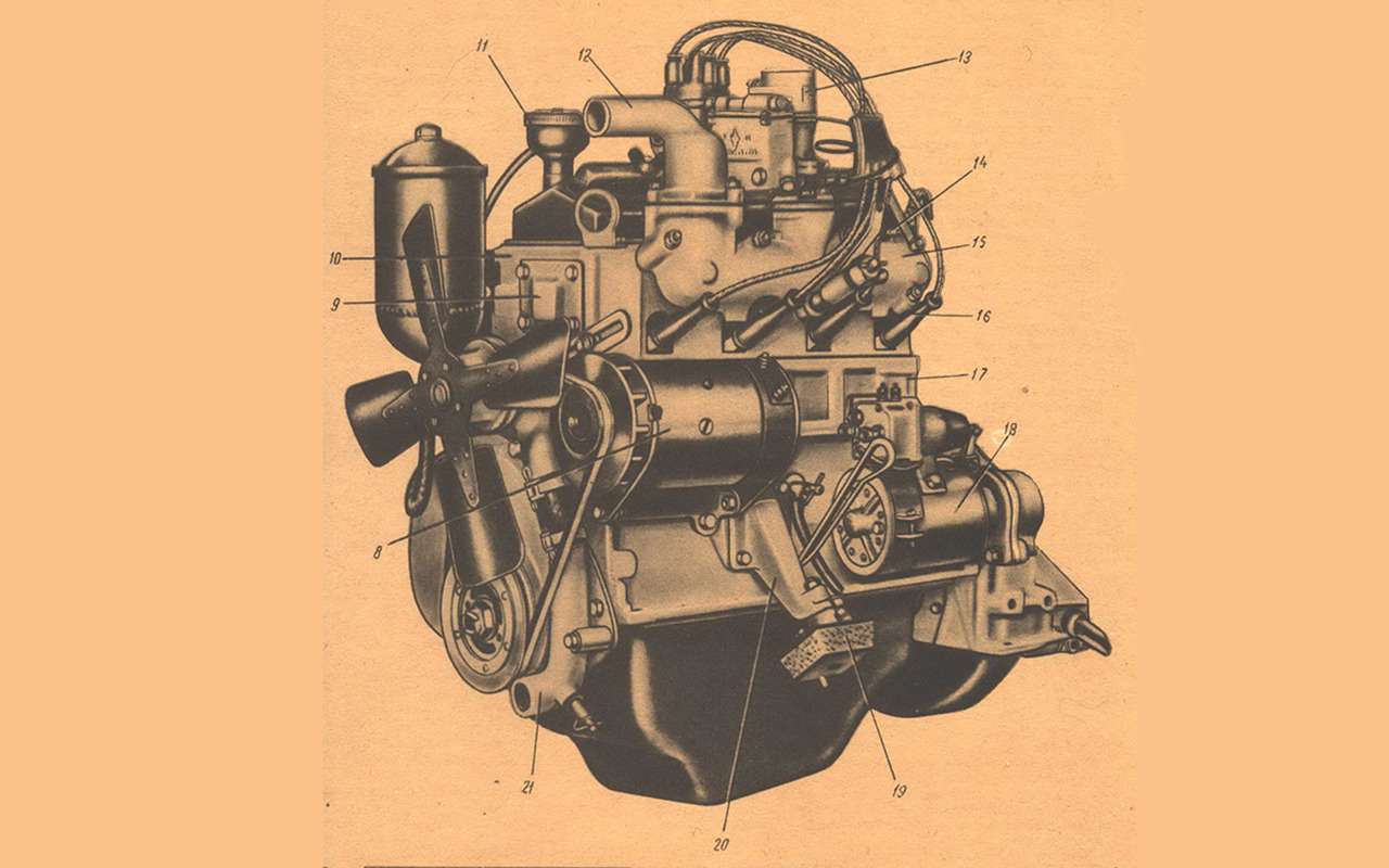 Двигатель Москвич-407.
