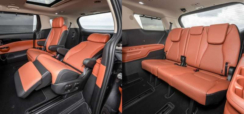 Если нужен комфорт, сравнимый с Тойотой, берите машину с раздельными сиденьями второго ряда. Багажное сиденье формально трехместное: складывается в подпол, образуя совершенно ровный пол. Позади – огромный багажник.