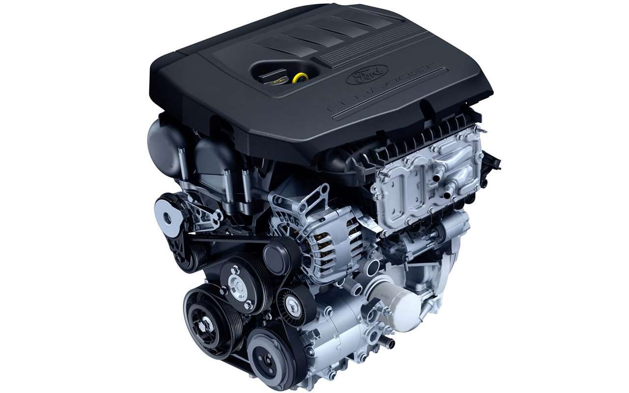 Популярная линейка турбомоторов – EcoBoost от Ford. Двигатели рабочим объемом 1,5 л можно увидеть на Фокусах и Куге, а 2-литровые – на Mondeo.