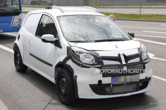 Smart Fortwo test-mule side-front view