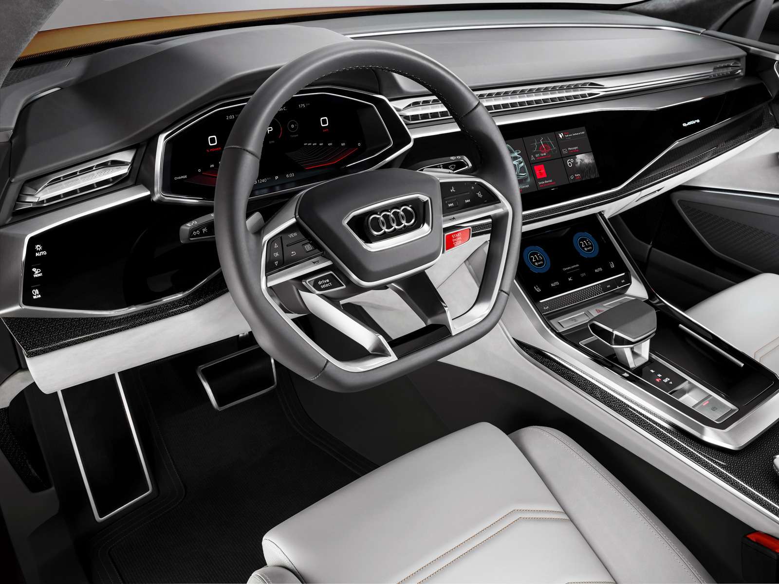 Концепт-тюнинг: Audi Q8 приехал в Женеву с электрическим наддувом — фото 717696