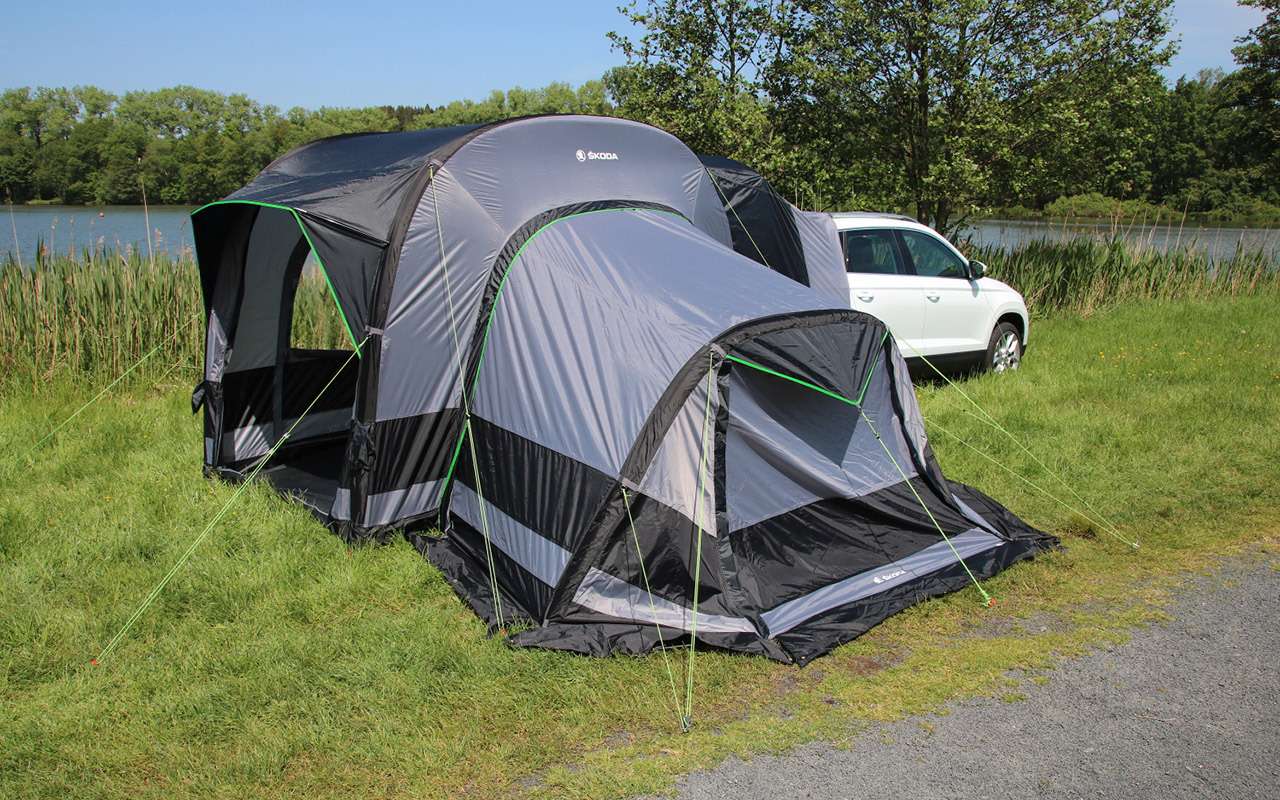 Дешевая альтернатива кемперу — надувная палатка Skoda — фото 1141527