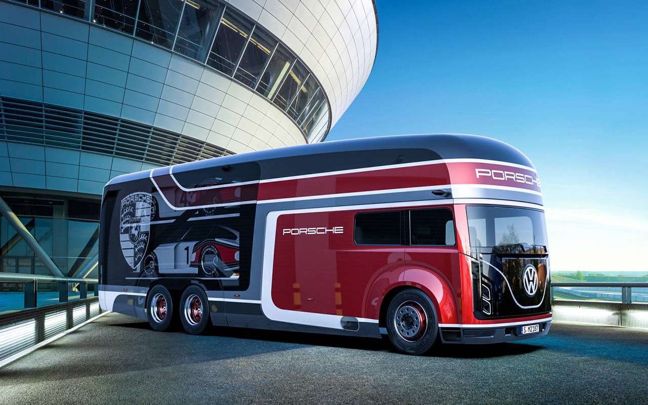 Русский дизайнер придумал автобус для Porsche — фото 914601