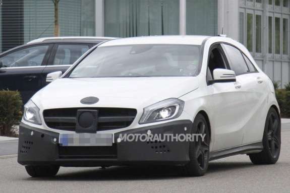 Mercedes-Benz A 45 AMG test prototype side-front view