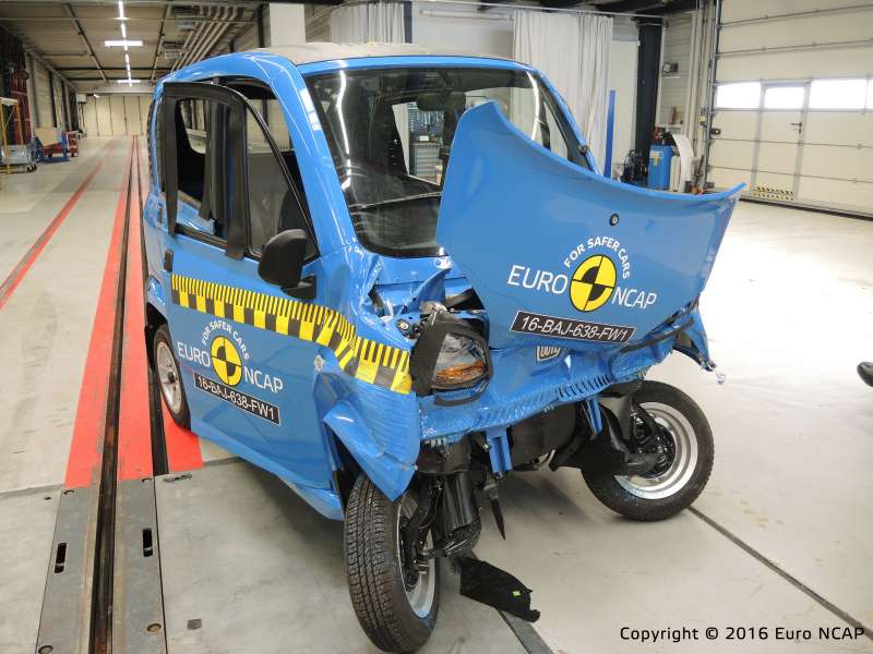 Euro NCAP огласил ужасающие результаты краш-тестов тяжелых квадроциклов