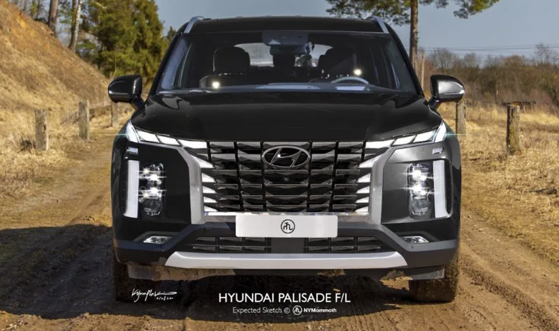 Обновленный Hyundai Palisade тестируют на дорогах