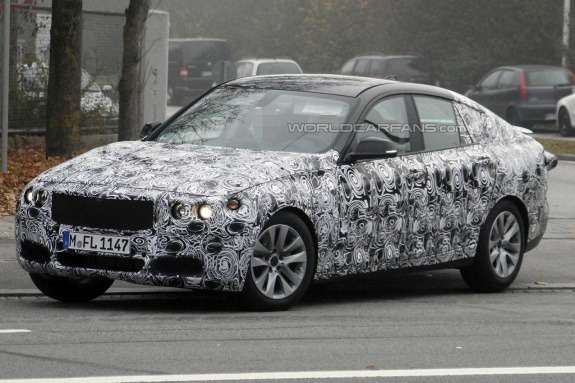 BMW 3-Series GT test prototype side-front view