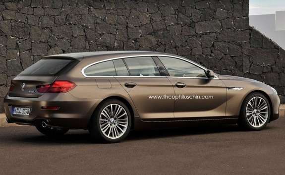 BMW 6-Series Gran Touring rendering side-rear view
