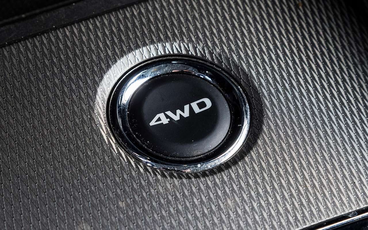 Выбор режима трансмиссии – 2WD, 4WD Auto или 4WD Lock – осуществляется последовательным нажатием на кнопку.