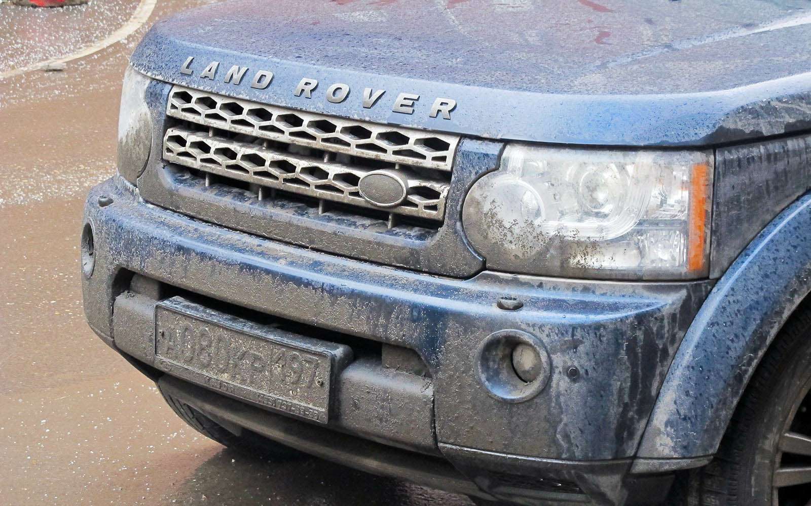 грязь на автомобиле
