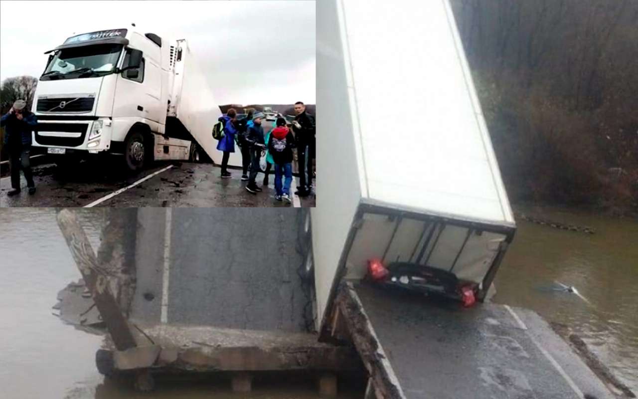В Приморье под большегрузом рухнул автомобильный мост — фото 917596